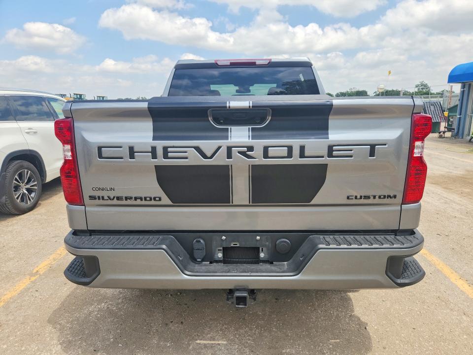 2023 Chevrolet Silverado VIN 1GCPDBEKXPZ252837 COPART salvage auction — HAIL, Ks - Cert Of Title-Salvage, sold $8,100 on 2026-07-29 (photo 6)