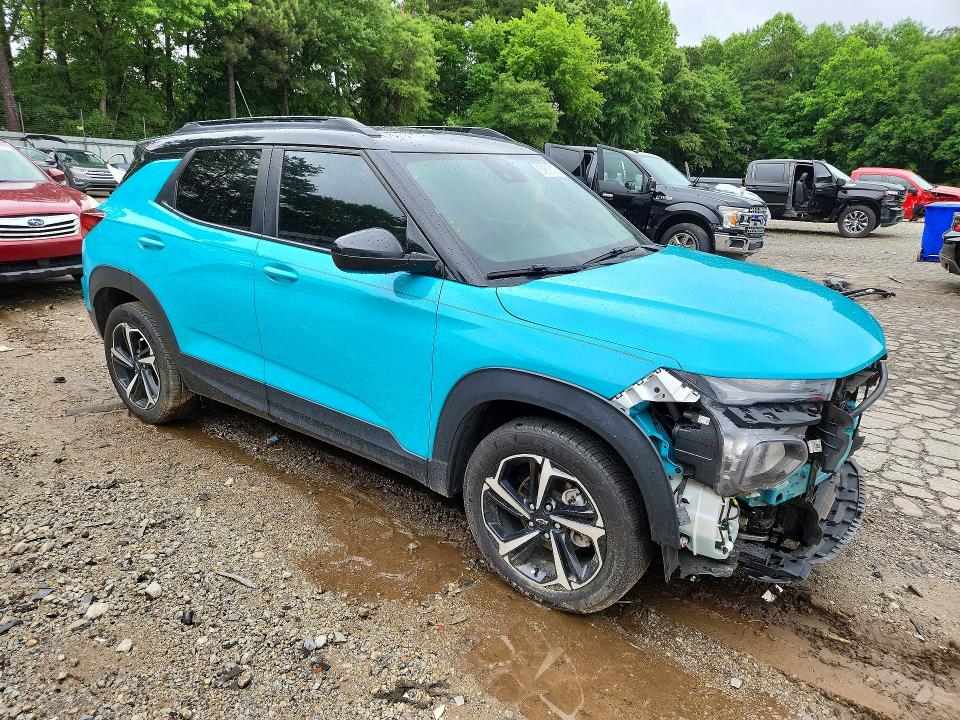 2022 Chevrolet Trailblazer VIN KL79MTSLXNB025307 COPART salvage auction — FRONT END, GA - CERT OF TITLE-SALVAGE, sold $3,200 on 2026-07-31 (photo 4)