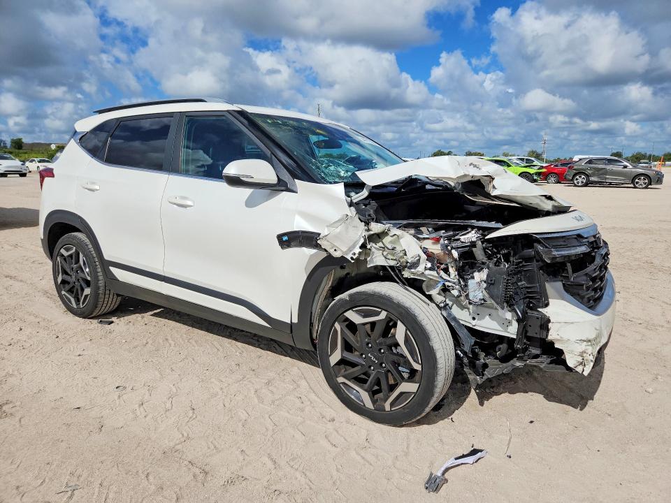 2024 Kia Seltos VIN KNDETCA77R7490645 COPART salvage auction — FRONT END, Ny - Mv-907A Salvage Certificate, sold $4,400 on 2026-07-30 (photo 4)