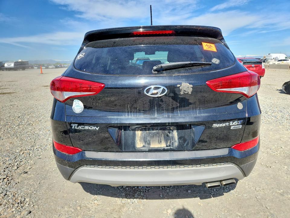 2017 Hyundai Tucson VIN KM8J3CA25HU527528 COPART salvage auction — FRONT END, Tx - Dis/Dlr/Exp Only Salvage Title, sold $1,350 on 2026-07-23 (photo 6)