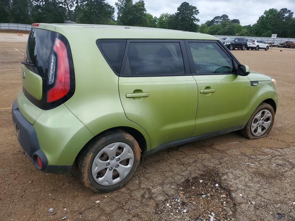 2014 Kia Soul VIN KNDJN2A28E7712787 COPART salvage auction — FRONT END, TX - SALVAGE VEHICLE TITLE, sold $1,300 on 2026-07-13 (photo 3)