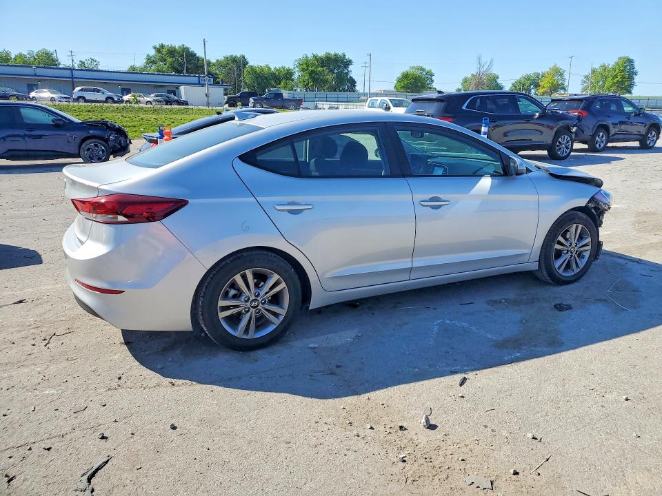 2018 Hyundai Elantra VIN KMHD84LF6JU467804 COPART salvage auction — FRONT END, Mo - Salvage Certificate Of Title, sold $2,050 on 2026-07-17 (photo 3)