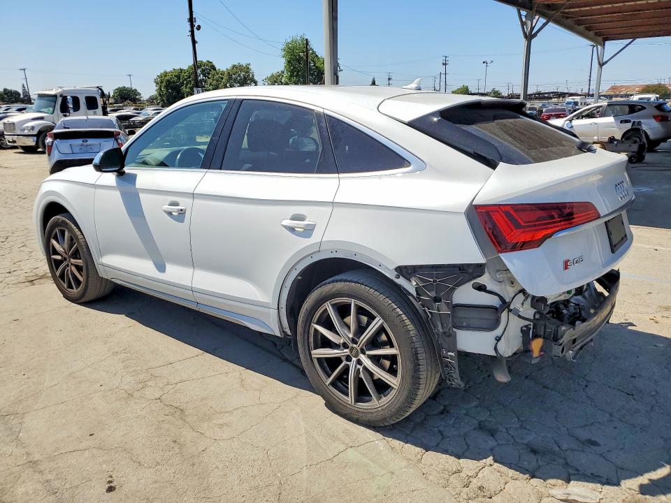 2022 Audi Sq5 VIN WA114AFY2N2042218 COPART salvage auction — REAR END, Ca - Salvage Certificate, sold $12,800 on 2026-07-02 (photo 2)