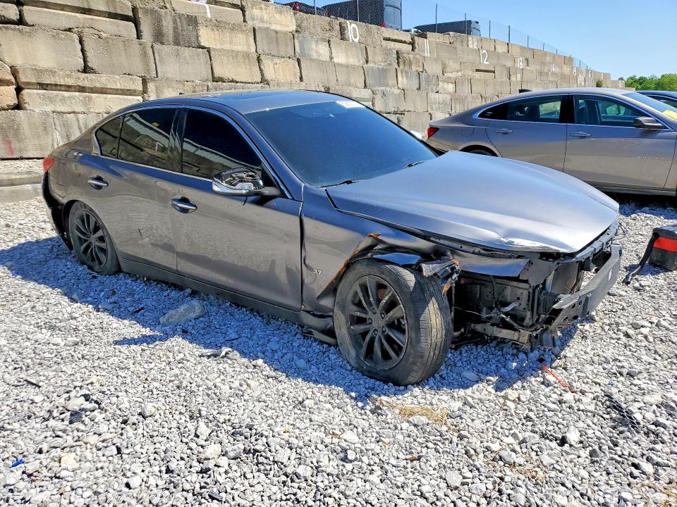 2014 Infiniti Q50 VIN JN1BV7AR5EM688306 COPART salvage auction — FRONT END, Ky - Bill Of Sale/Part Only/No Titl, sold $325 on 2026-07-10 (photo 4)