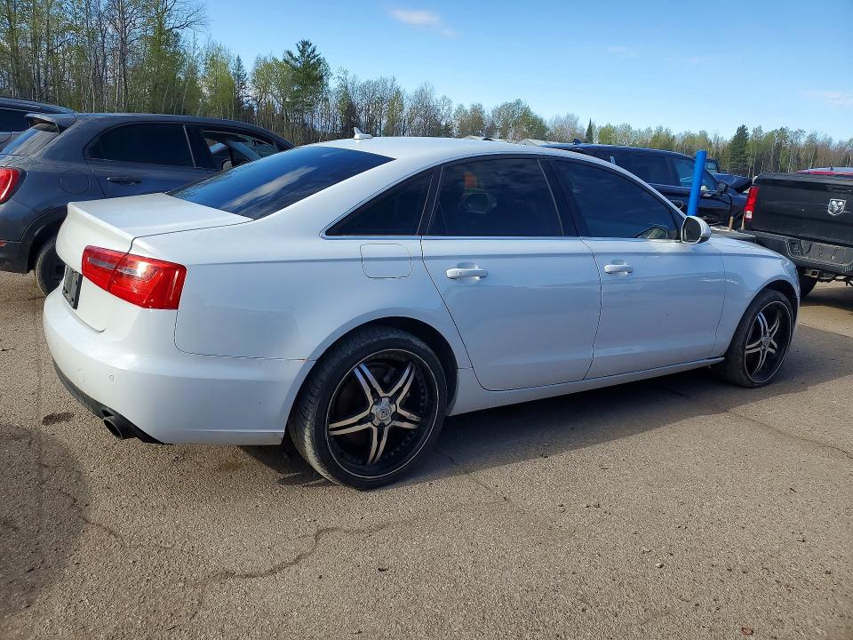 2012 Audi A6 VIN WAUFGCFC1CN141270 COPART salvage auction — FRAME DAMAGE, On - Permit No Brand - Unfit, sold $1,000 on 2026-07-09 (photo 3)
