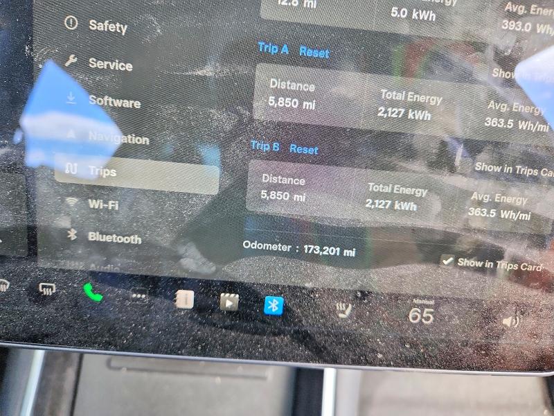 2019 Tesla Model 3 VIN 5YJ3E1EB0KF208513 COPART salvage auction — SIDE, Il - Salvage Certificate, sold $2,450 on 2026-07-07 (photo 9)