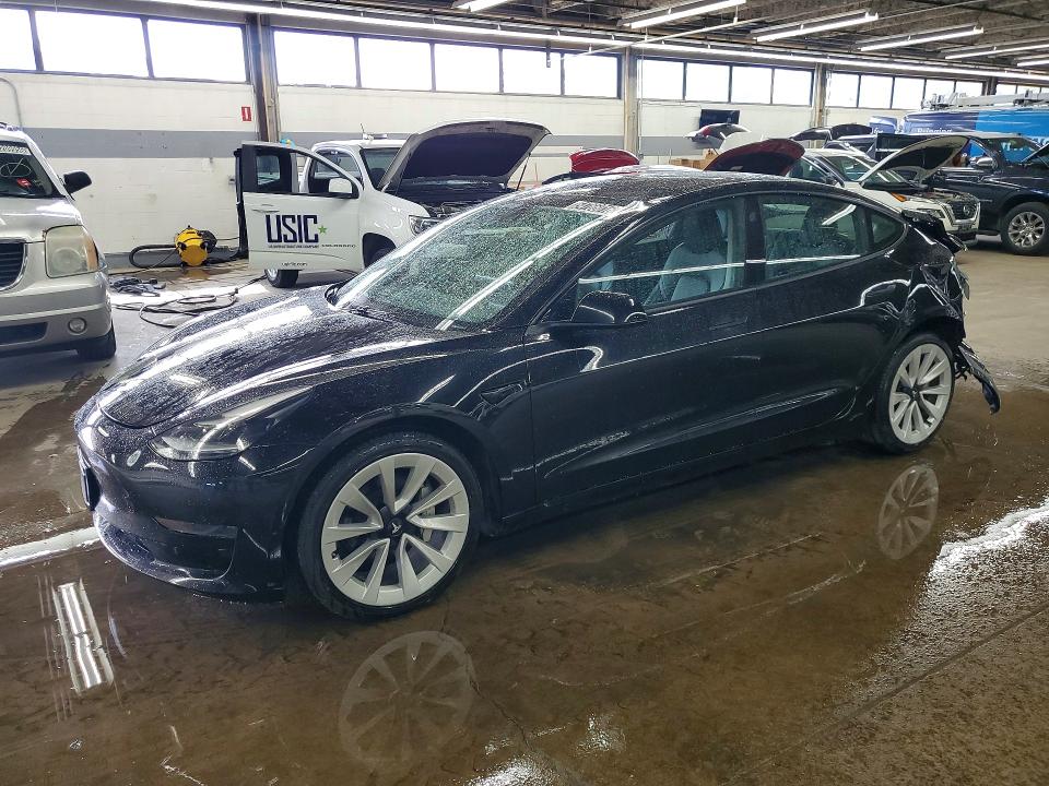 2023 Tesla Model 3 VIN 5YJ3E1EAXPF451826 COPART salvage auction — REAR END, Il - Salvage Certificate, sold $3,800 on 2026-07-08 (photo 1)