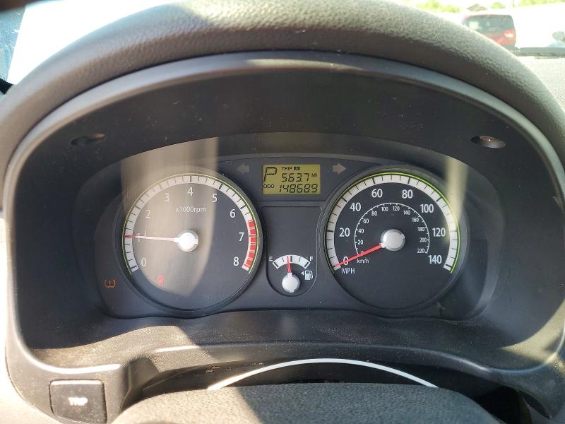 2009 Kia Rio VIN KNADE243X96567200 COPART salvage auction — FRONT END, Tn - Salvage Certificate, sold $575 on 2026-07-13 (photo 9)