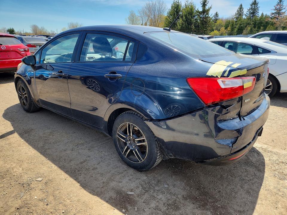 2013 Kia Rio VIN KNADM4A35D6127283 COPART salvage auction — REAR END, On - Permit Salvage, sold $425 on 2026-07-07 (photo 2)