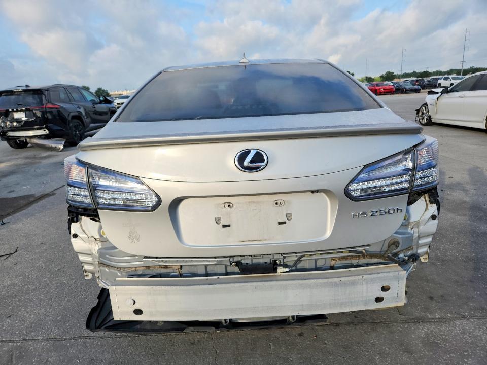 2011 Lexus Hs 250h VIN JTHBB1BA8B2043859 COPART salvage auction — REAR END, MS - CERTIFICATE OF TITLE, sold $1,850 on 2026-07-24 (photo 6)