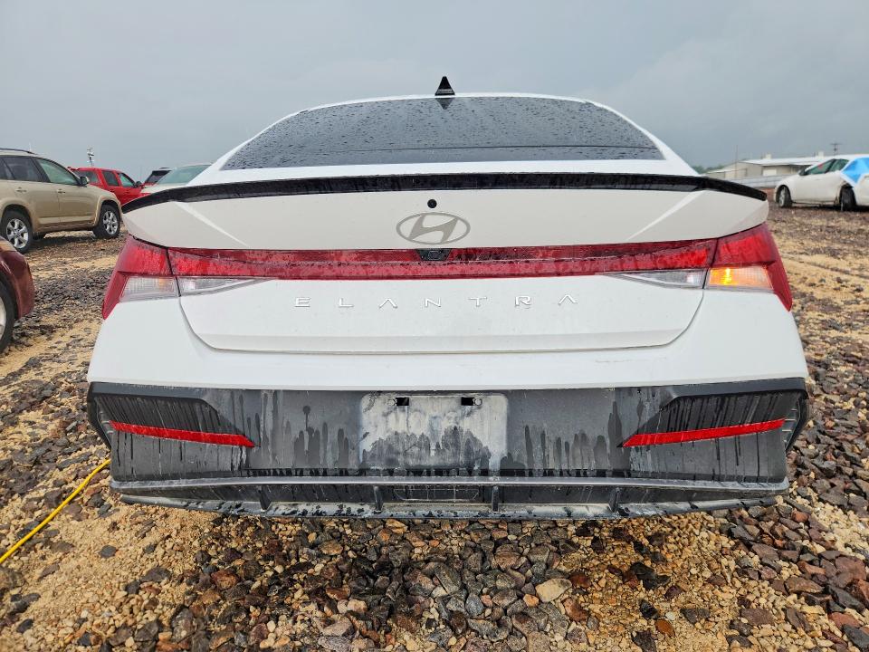 2025 Hyundai Elantra VIN KMHLM4DG7SU922868 COPART salvage auction — HAIL, Mo - Salvage Certificate Of Title, sold $100 on 2026-07-29 (photo 6)