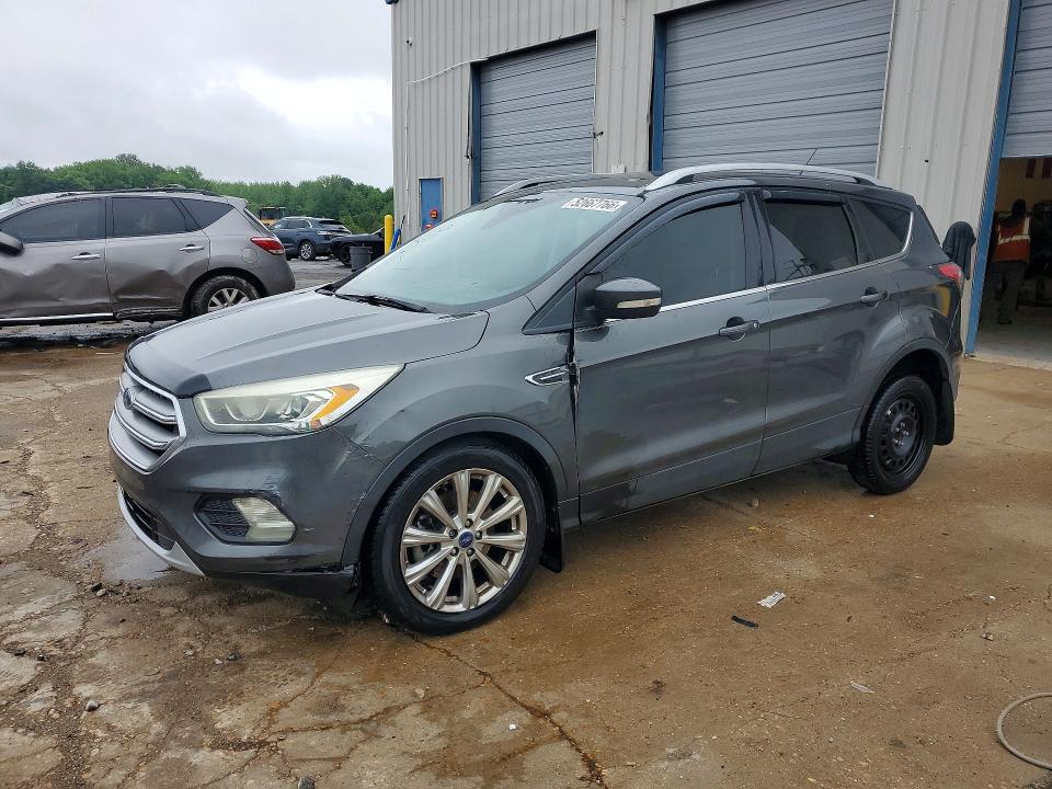 2017 Ford Escape VIN 1FMCU0J91HUB46633 COPART salvage auction — FRONT END, Ms - Cert Of Title-Salvaged, sold $650 on 2026-07-09 (photo 1)