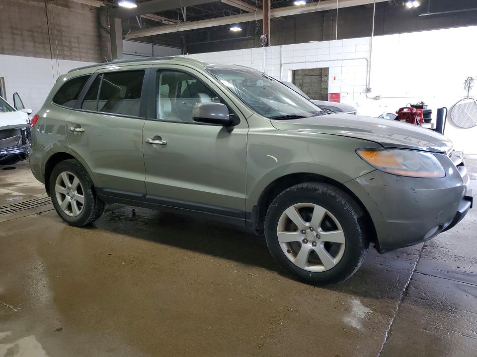 2008 Hyundai Santa fe VIN 5NMSH73E88H195925 COPART salvage auction — REAR END, Mn - Cert Of Title-Prior Salvage, sold $525 on 2026-07-09 (photo 4)