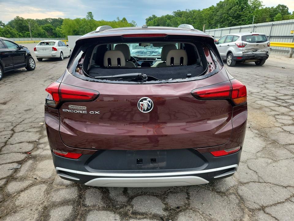 2022 Buick Encore VIN KL4MMDSL3NB044441 COPART salvage auction — HAIL, Mo - Salvage Certificate Of Title, sold $3,000 on 2026-07-08 (photo 6)