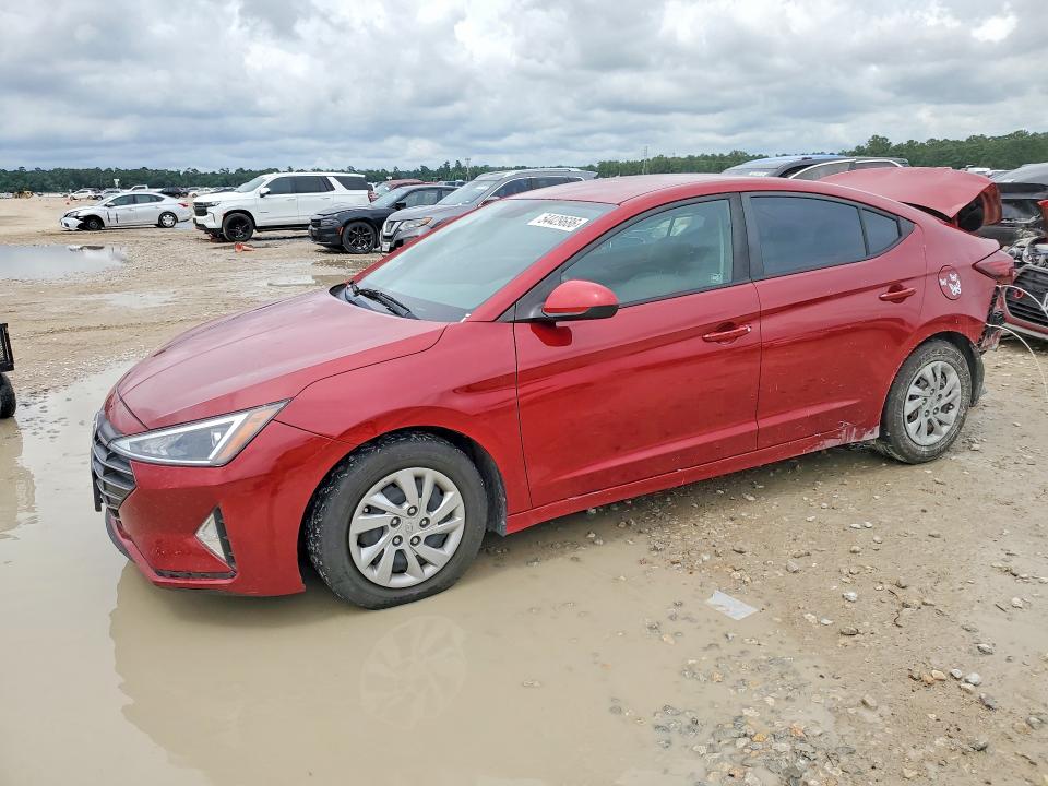 2019 Hyundai Elantra VIN KMHD74LF1KU807154 COPART salvage auction — REAR END, Tx - Salvage Vehicle Title, sold $2,450 on 2026-07-24 (photo 1)