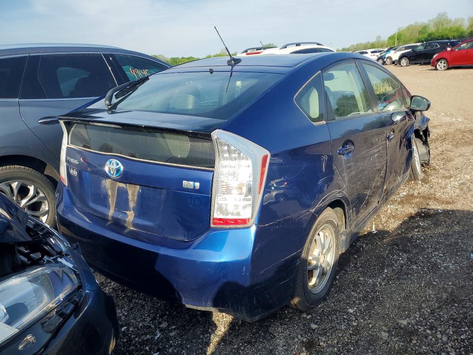 2011 Toyota Prius VIN JTDKN3DU4B1431284 COPART salvage auction — FRONT END, MI - CERTIFICATE OF TITLE, sold $250 on 2026-07-22 (photo 3)