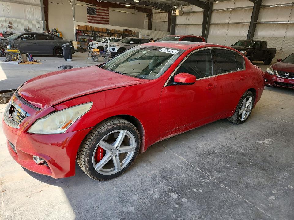 2011 Infiniti G37 VIN JN1CV6AR3BM405508 COPART salvage auction — FRONT END, NE - CERT OF TITLE-SALVAGE, sold $550 on 2026-07-14 (photo 1)