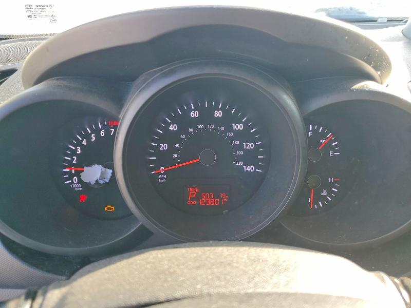 2013 Kia Soul VIN KNDJT2A56D7768449 COPART salvage auction — FRONT END, Nc - Salvage Certificate Of Title, sold $525 on 2026-07-22 (photo 9)