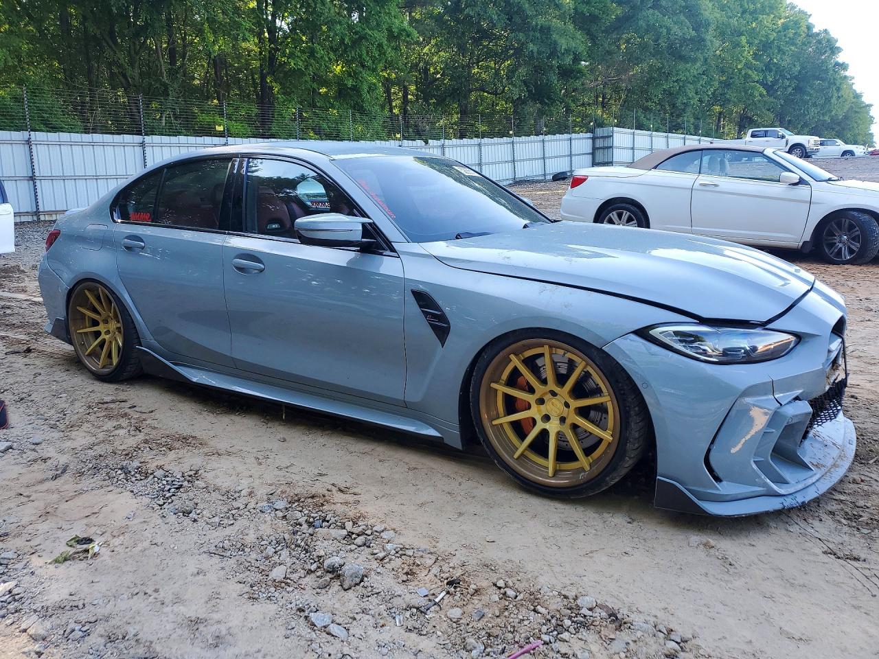 2023 BMW M3 VIN WBS43AY06PFN97481 COPART salvage auction — Front End, GA - CERT OF TITLE-SALVAGE, sold $53,000 on 2026-07-02 (photo 4)