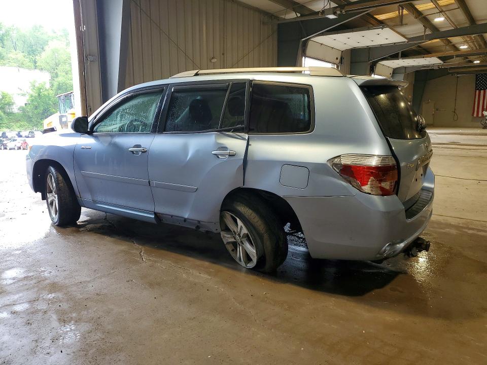 2008 Toyota Highlander VIN JTEES43A582004472 COPART salvage auction — REAR END, Pa - Certificate Of Salvage, sold $750 on 2026-07-08 (photo 2)
