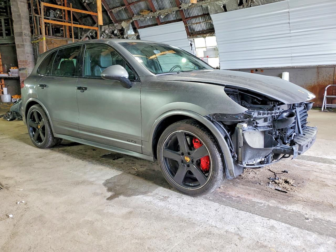 2018 Porsche Cayenne VIN WP1AD2A27JLA80755 COPART salvage auction — Front End, IN - CERT OF TITLE-SALVAGE TITLE (P), sold $14,900 on 2026-07-06 (photo 4)