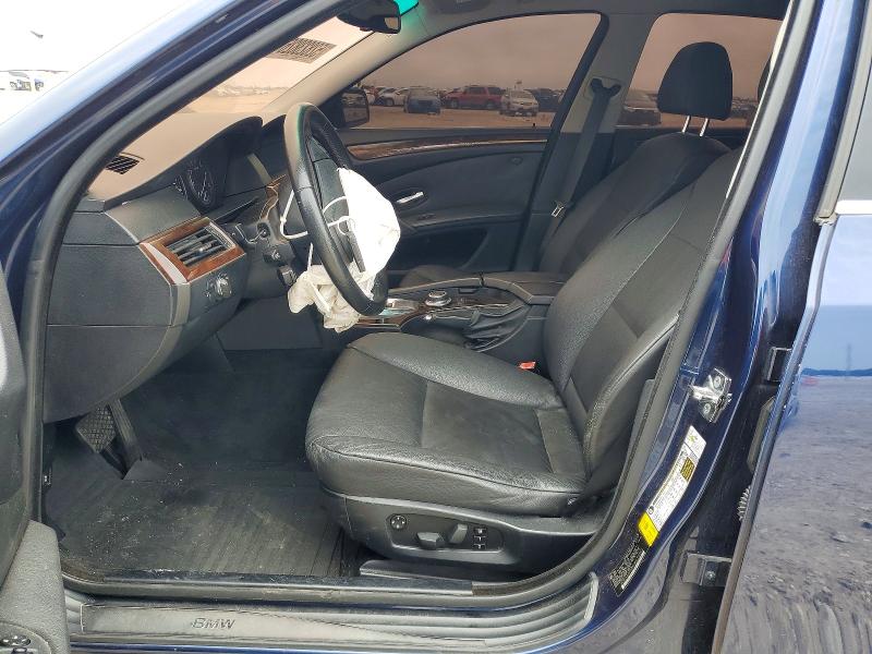 2008 BMW 5 series VIN WBANU53578CT01175 COPART salvage auction — FRONT END, TX - BONDED TITLE - SALVAGE (P), sold $350 on 2026-08-03 (photo 7)