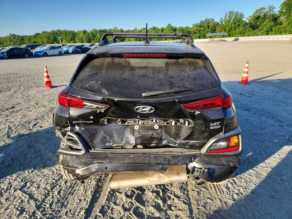2018 Hyundai Kona VIN KM8K5CA53JU111802 COPART salvage auction — REAR END, Sc - Cert Of Title-Salvage, sold $2,700 on 2026-07-06 (photo 6)