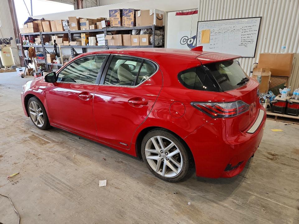 2014 Lexus Ct VIN JTHKD5BH5E2178543 COPART salvage auction — HAIL, Ne - Cert Of Title-Salvage, sold $3,050 on 2026-07-21 (photo 2)