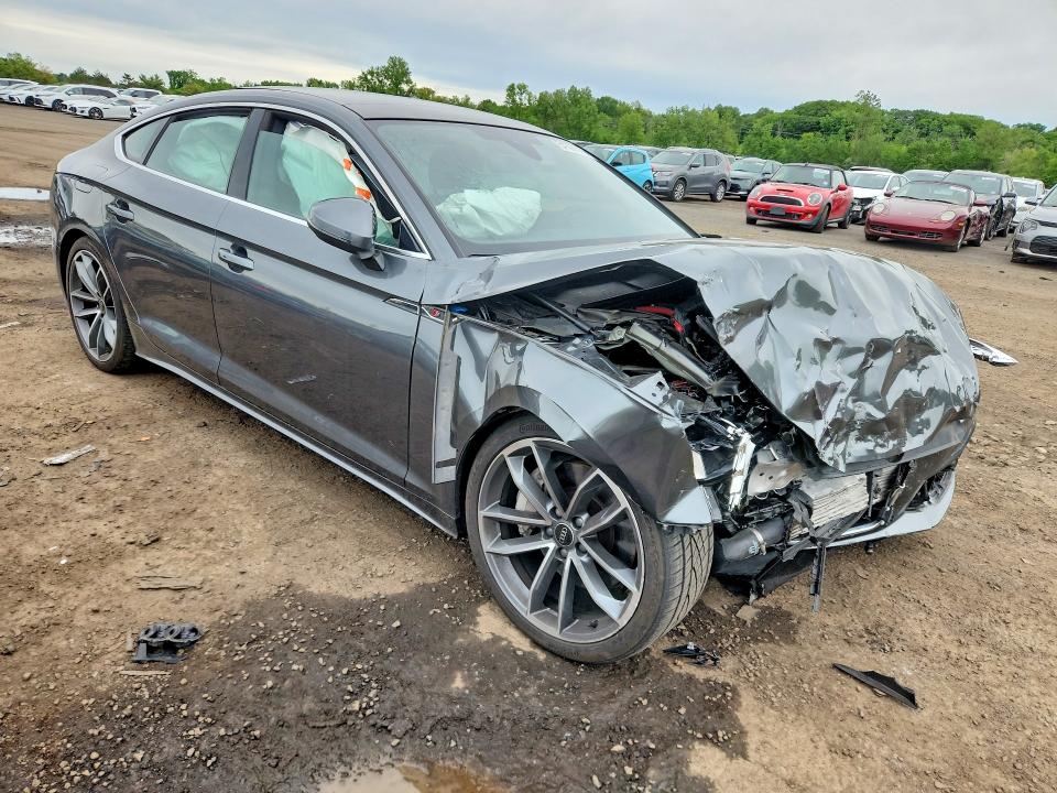 2023 Audi A5 VIN WAUFACF55PA040393 COPART salvage auction — FRONT END, Ct - Cert Of Title-Salvage, sold $3,750 on 2026-07-31 (photo 4)