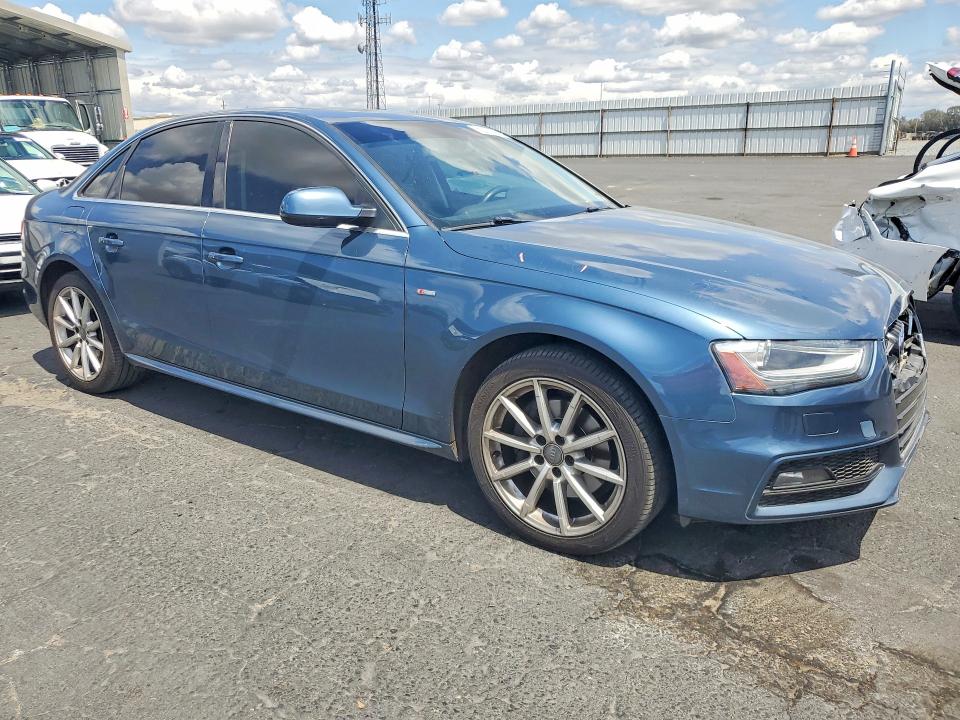 2015 Audi A4 VIN WAUBFAFL8FN017104 COPART salvage auction — FRONT END, CA - SALVAGE CERTIFICATE, sold $100 on 2026-07-23 (photo 4)