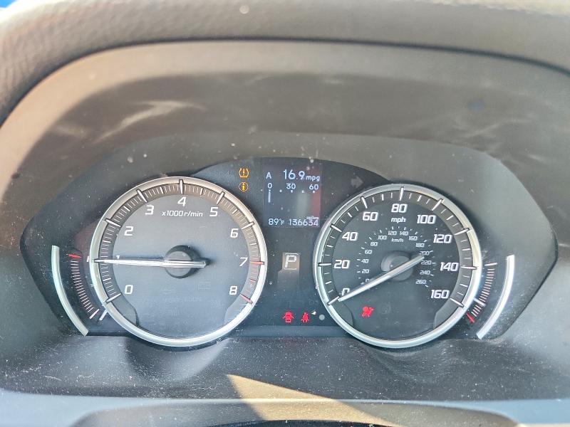 2015 Acura Tlx VIN 19UUB1F35FA027878 COPART salvage auction — REAR END, Tx - Salvage Vehicle Title, sold $1,150 on 2026-07-02 (photo 9)