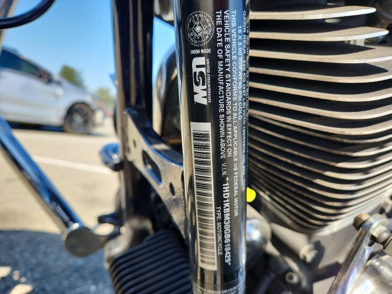 2016 Harley-davidson VIN 1HD1KBM30GB618429 COPART salvage auction — FRONT END, Ca - Salvage Certificate, sold $1,650 on 2026-07-02 (photo 9)