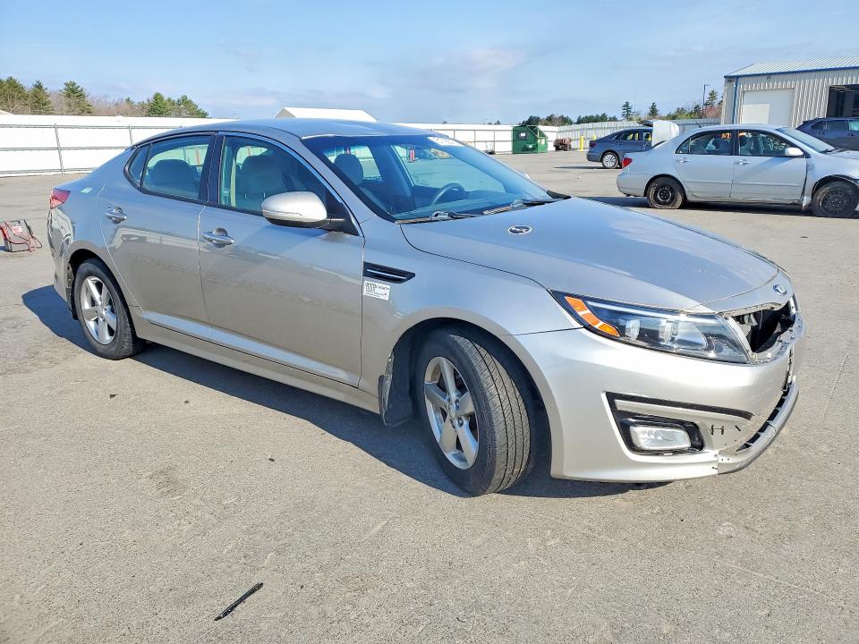 2015 Kia Optima VIN 5XXGM4A72FG480054 COPART salvage auction — FRONT END, Mt - Certificate Of Title, sold $500 on 2026-07-06 (photo 4)