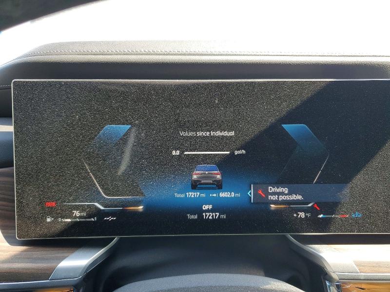 2023 BMW 7er VIN WBA33EJ0XPCM54214 COPART salvage auction — REAR END, In - Cert Of Title-Salvage Title, sold $50,000 on 2026-07-28 (photo 9)