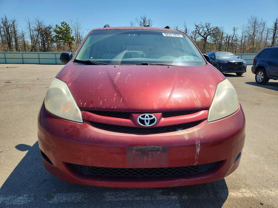 2007 Toyota Sienna VIN 5TDZK23C57S074251 COPART salvage auction — REAR END, NY - MV-907A SALVAGE CERTIFICATE, sold $80 on 2026-07-22 (photo 5)