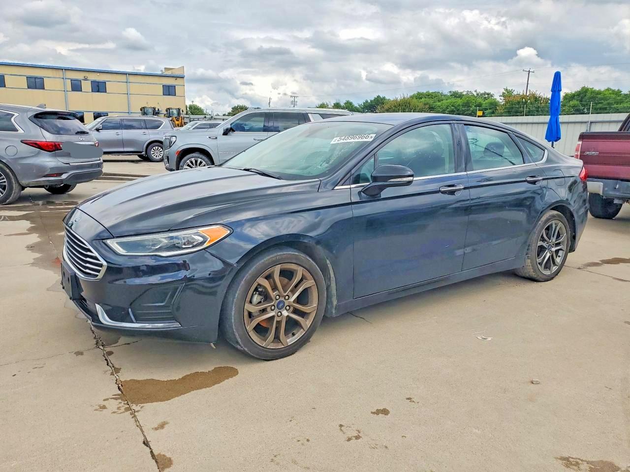 2020 Ford Fusion VIN 3FA6P0CD1LR130688 COPART salvage auction — Front End, TX - CERTIFICATE OF TITLE (P), sold $3,500 on 2026-07-09 (photo 1)