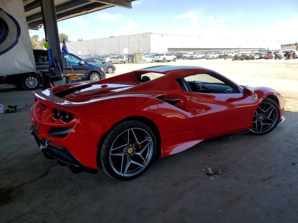 2021 Ferrari F8 spider VIN ZFF93LMA3M0267580 COPART salvage auction — MINOR DENT/SCRATCHES, Ca - Salvage Certificate, sold $137,000 on 2026-07-30 (photo 3)