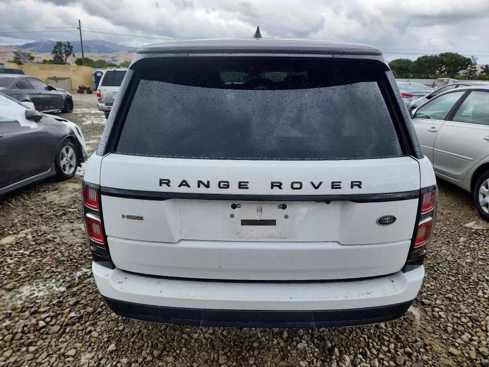 2021 Land rover RANGE ROVER VIN SALGS2RKXMA424058 COPART salvage auction — FRONT END, Ca - Salvage Certificate, sold $16,500 on 2026-07-09 (photo 6)
