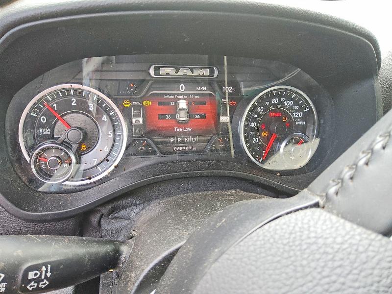 2021 Ram 1500 VIN 1C6SRFFT0MN803958 COPART salvage auction — FRONT END, Tx - Certificate Of Title, sold $6,500 on 2026-07-02 (photo 9)
