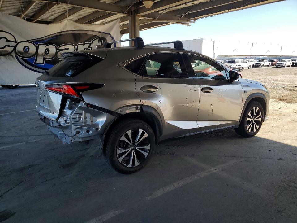 2018 Lexus Nx VIN JTJBARBZ0J2165362 COPART salvage auction — REAR END, Ca - Salvage Certificate, sold $11,500 on 2026-07-09 (photo 3)