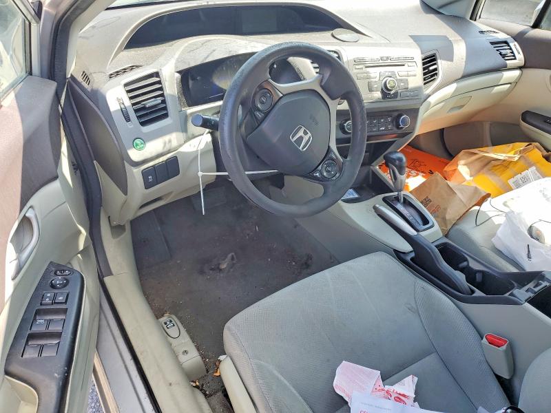 2012 Honda VIN 19XFB2F56CE077924 COPART salvage auction — SIDE, In - Certificate Of Title, sold $450 on 2026-07-02 (photo 8)