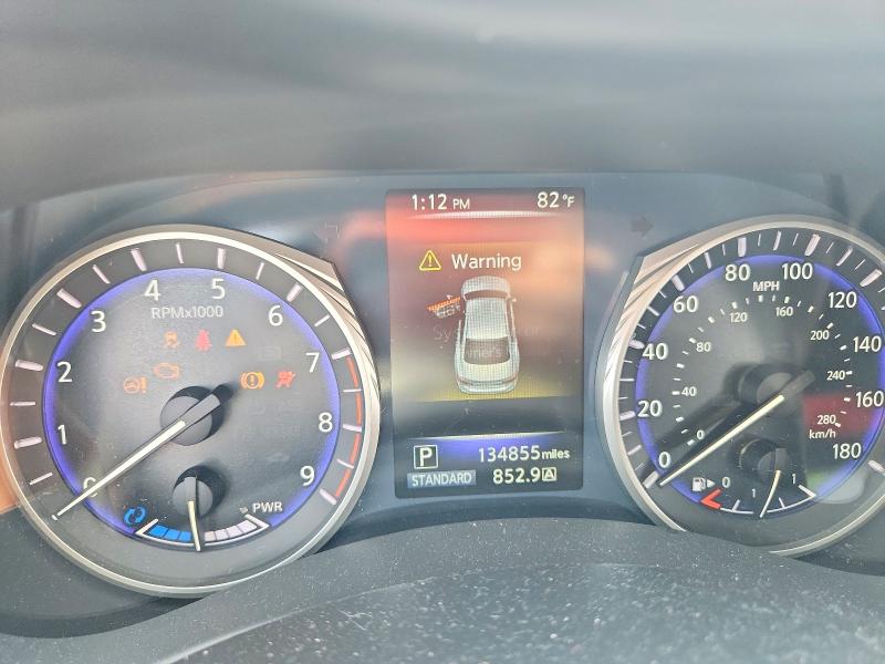 2014 Infiniti Q50 VIN JN1AV7AR7EM702962 COPART salvage auction — REAR END, Fl - Cert Of Title Slvg Rebuildable, sold $2,150 on 2026-07-13 (photo 9)