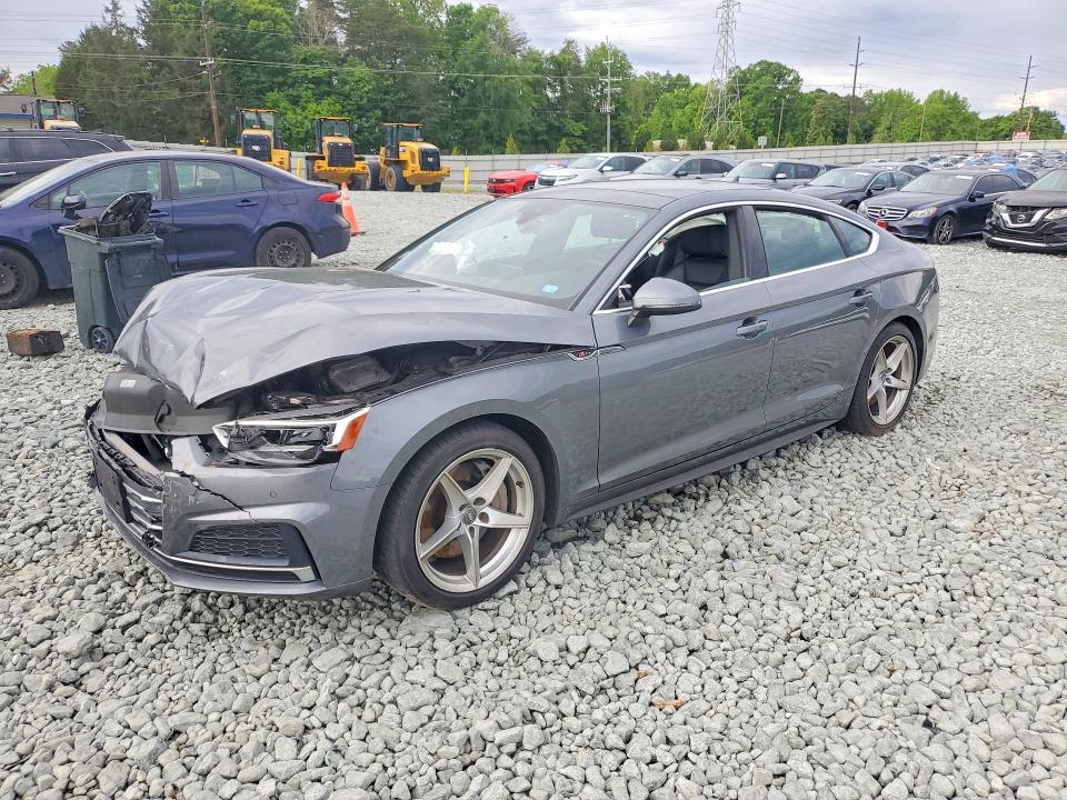 2018 Audi A5 VIN WAUENCF56JA090338 COPART salvage auction — FRONT END, Nc - Salvage Certificate Of Title, sold $4,100 on 2026-07-08 (photo 1)