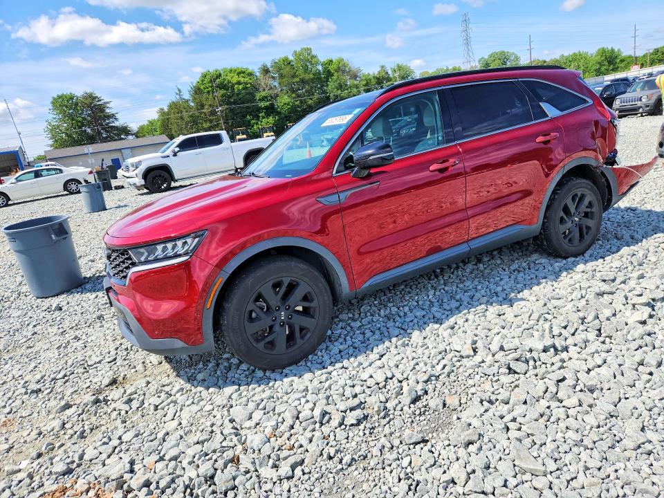 2021 Kia Sorento VIN 5XYRLDLC8MG022372 COPART salvage auction — REAR END, Nc - Salvage Certificate Of Title, sold $200 on 2026-07-22 (photo 1)
