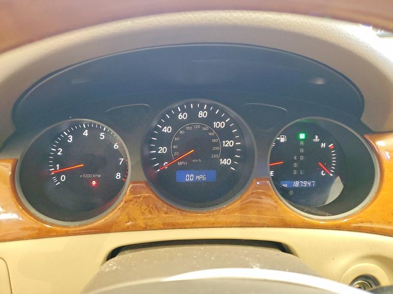 2005 Lexus ES VIN JTHBA30G955076135 COPART salvage auction — REAR END, ME - CERT OF TITLE-SALVAGE COLLISIO, sold $375 on 2026-07-02 (photo 9)