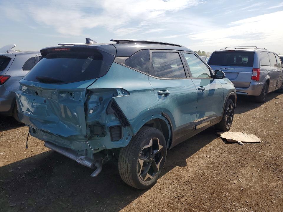 2025 Kia Seltos VIN KNDEUCAA9S7710821 COPART salvage auction — REAR END, Il - Salvage Certificate, sold $7,600 on 2026-07-16 (photo 3)