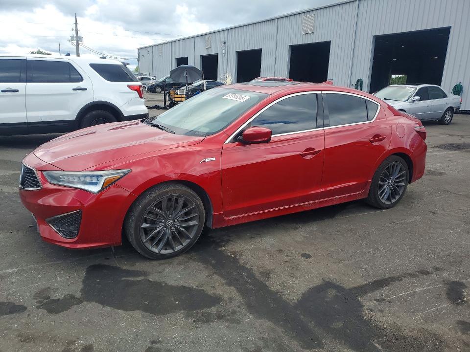 2019 Acura Ilx VIN 19UDE2F88KA011029 COPART salvage auction — MINOR DENT/SCRATCHES, Fl - Certificate Of Title, sold $15,500 on 2026-07-27 (photo 1)