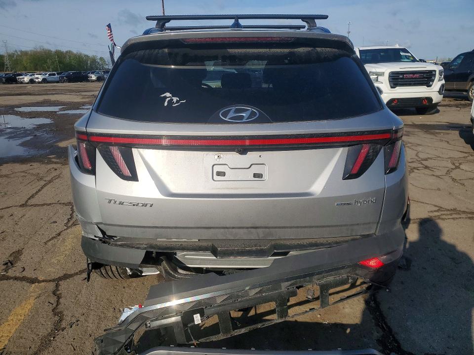 2022 Hyundai Tucson VIN KM8JECA1XNU045425 COPART salvage auction — REAR END, MI - CERT OF TITLE-SALVAGE VEHICLE, sold $10,400 on 2026-07-10 (photo 6)