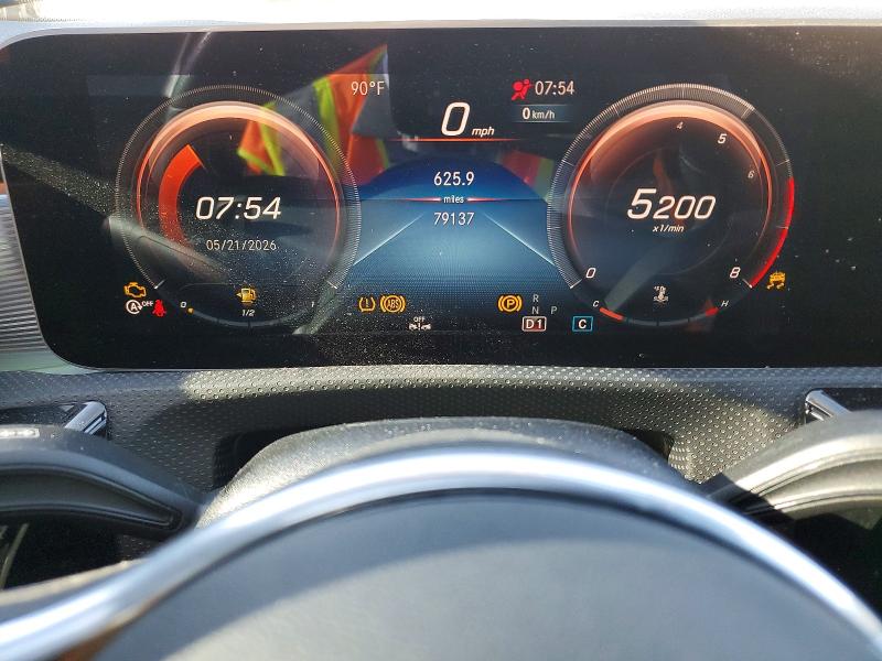 2020 Mercedes-benz Cla-klasse VIN WDD5J4GBXLN057059 COPART salvage auction — MECHANICAL, NV - SALVAGE TITLE, sold $7,300 on 2026-08-03 (photo 9)