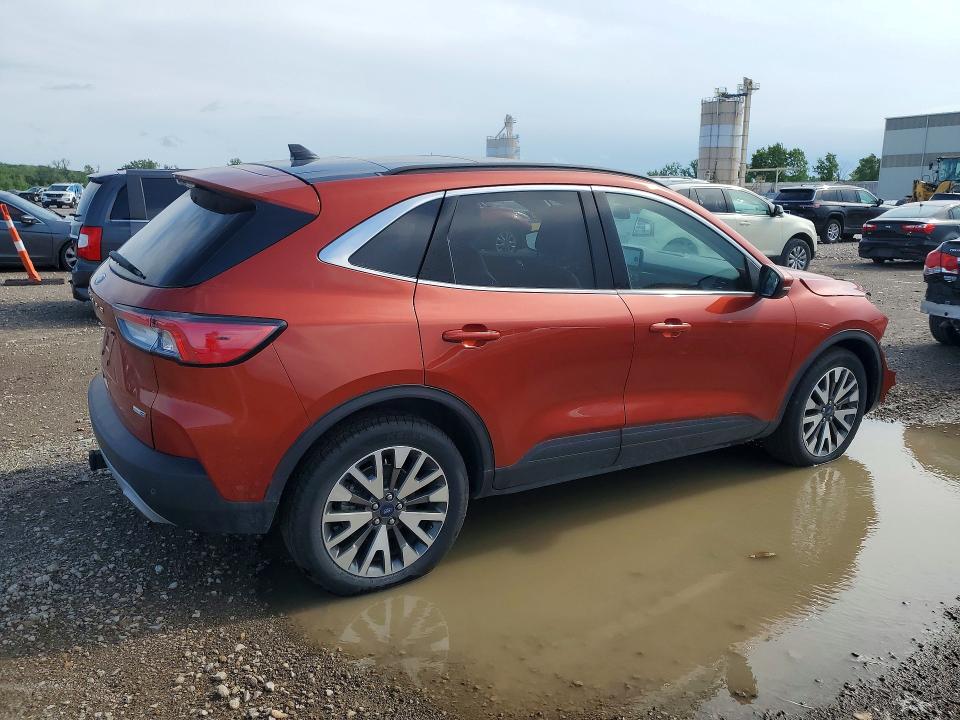 2020 Ford Escape VIN 1FMCU9J96LUA13881 COPART salvage auction — FRONT END, Mo - Salvage Certificate Of Title, sold $4,500 on 2026-07-09 (photo 3)